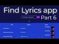 Html css javascript Find app Part 6