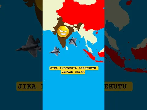 JIKA INDONESIA BERSEKUTU DENGAN CHINA #countryballs #faktadunia #militer