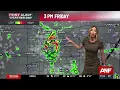 First Alert Weather Day Widespread storms expected through 6pm this evening