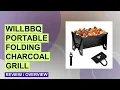WILLBBQ Portable Charcoal Grill Review Perfect for Camping Outdoor BBQs