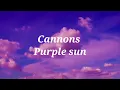 Cannons - purple sun(official lyrics)