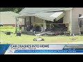Former police vehicle crashes into Chester home 7 inside escape injury
