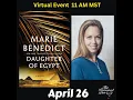 Marie Benedict discusses Daughter of Egypt