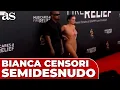 BIANCA CENSORI luce SEMIDESNUDA en la ALFOMBRA ROJA de los GRAMMY 2025