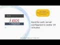 Apache Web Server configuration Under 15 minutes