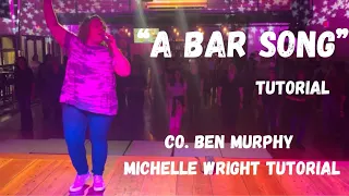 “A bar song” line dance tutorial Beginner choreography by Ben Murphy