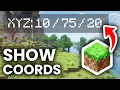 How To See Coordinates On Minecraft Java