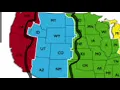 What are the time zones in America during daylight savings
