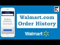 How To View Walmart com Purchase History