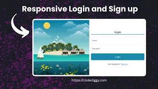 Create Responsive Login and Signup Page in React Js using Bootstrap