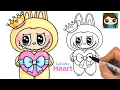 How to Draw Princess Labubu Holding a Heart Let s Checkmate The Monsters