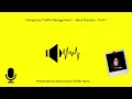 Temporary Traffic Management Best Practice Part 1