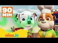 Rubble \u0026 PAW Patrol's Stinkiest Rescues! | 90 Minutes | Rubble \u0026 Crew