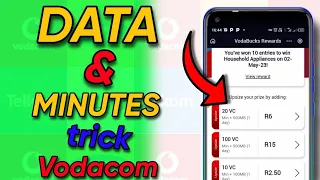 data and minutes trick on vodacom vodacom datatrick