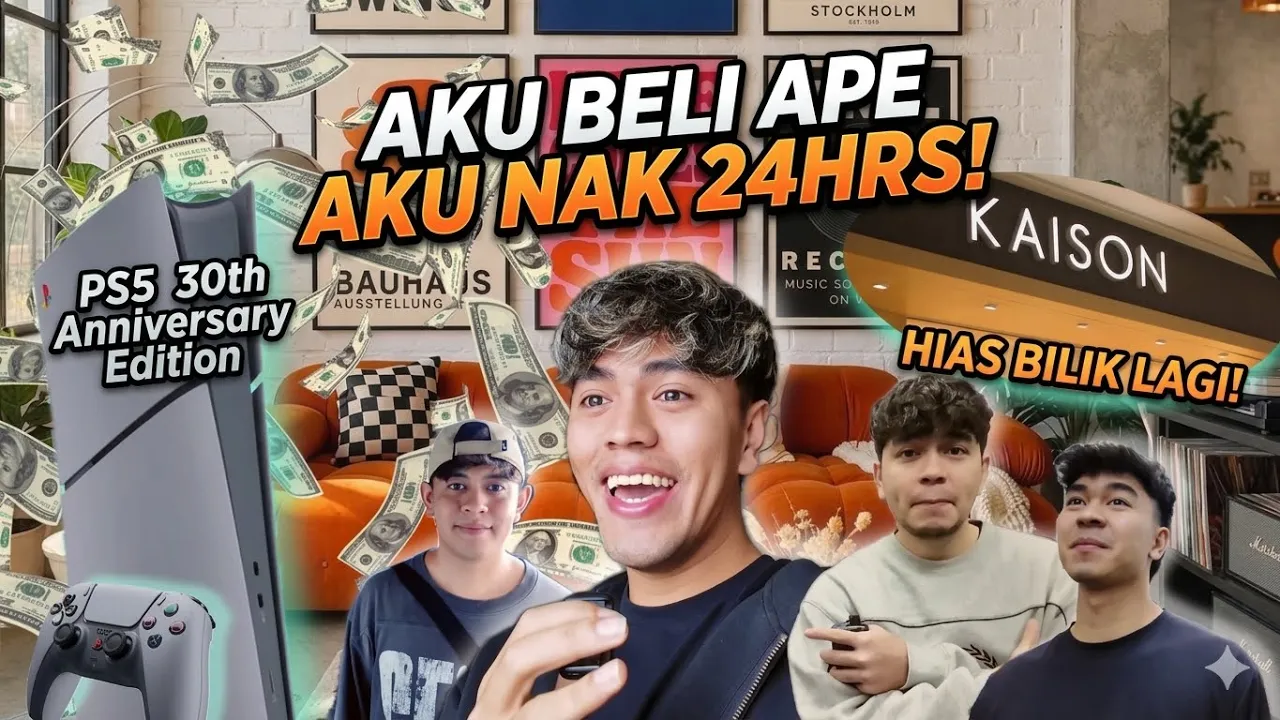 #vlog BELI APE AKU NAK 24HRS!! ADIK BERADIK HASUT RIEV!!