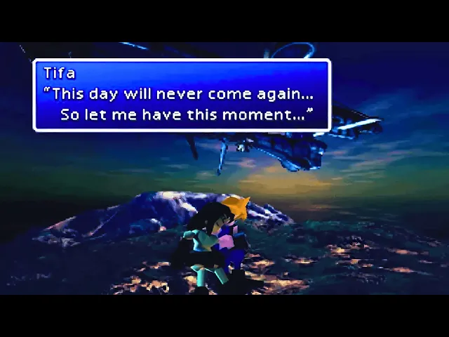 Cloud and Tifa Share the Night – Under the Highwind | Final Fantasy VII Original (1997)