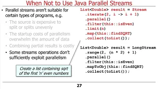 When Not to Use Java Parallel Streams
