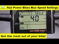 Rad Power Bike Speed - Adjust this to get the maximum speed out of your E-Bike