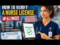 How to verify a nurse license in Illinois