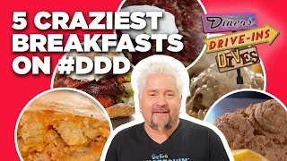 TOP 5 Most-Insane Breakfasts in History with Guy Fieri Food Network
