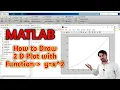2 D plotting in MATLAB Hindi How to plot 2 D Graph in MATLAB Non Linear Graph in MATLAB y x 2