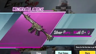 silver guru m416 crate opening l pubg mobile