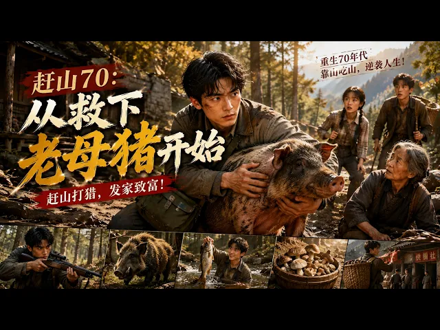 重生70年代,他救下一頭老母豬後徹底開掛!進山打獵瘋狂撿寶,帶著全家一路致富