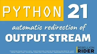 Python tutorial 21 Python Print To File by Manish Sharma