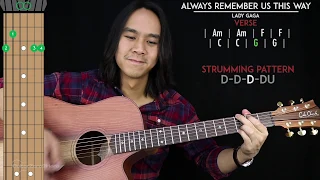 always remember us this way guitar cover acoustic lady gaga tabs chords 