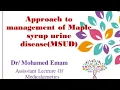 Lagu Approach to management of Maple Syrup urine disease MSUD Dr Mohamed Emam