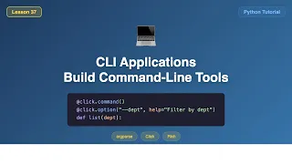 Build Command Line Tools with argparse Click and Rich - Python CLI Tutorial
