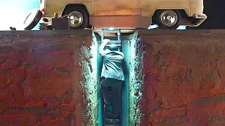 عبقرى يتظاهر ان سيارته عطلانه لكنه يقوم بأكبر عملية سرقة بنك تحتها The Heist Of The Century 