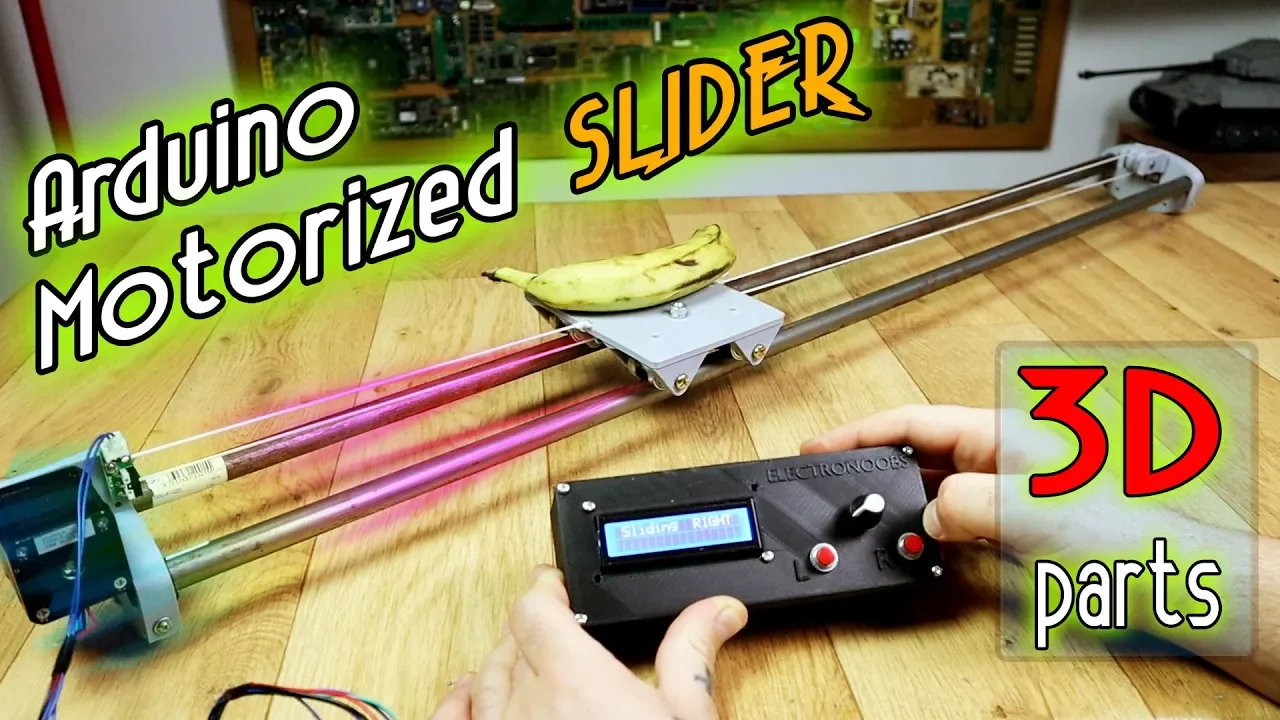 Step motor slider - Arduino and 3D printed body