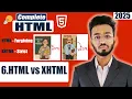HTML vs XHTML HTML Tutorial for Beginners-Part 6 HTML Full Course