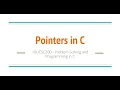 Pointers in C