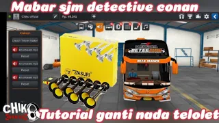 Download Ganti Suara Klakson Pake Telolet Basuri || Mabar Livery SJM Trans Detective Conan #basuri #bussid MP3