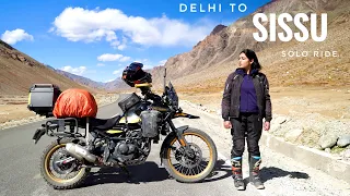 LADAKH SOLO RIDE BEGINS | DELHI TO SISSU - 550 Kms - Ep 1