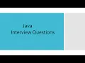 Java Interview Questions And Answers Java Interview