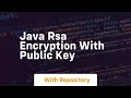 java rsa encryption with public key