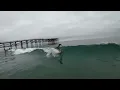 26 8ish Crystal Pier Pacific Beach San Diego Surfing Complete Surf Raw 4k DJI Avata 2