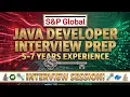 S P Global Java Interview 5-7 YearsExperience Java 8 Spring Boot Microservices SQL