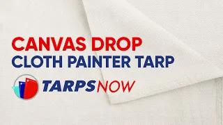 Tarps Now Heavy Duty Washable Canvas Drop Cloth Painter Tarp for Protection to Floor Furniture