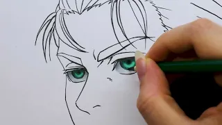 ✦ [EREN YEAGER] ✦ Relax and Draw With Me ✦ REAL TIME marker and color pencil drawing ✦