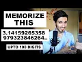Memorize the first 100 digits of Pi in 5 Minutes Method to Memorize Any number Mental Maths-3