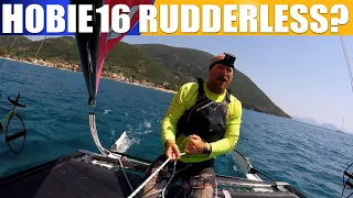 Rudderless catamaran sailing. A tutorial multi cam with commentary is it possible