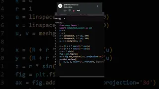 Creating a 3D Torus and Rotating it with Matplotlib