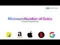 Minimum Number of Coins DP