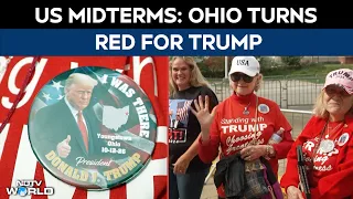 Republican Supporters Turn The Streets Red In Ohio During Trump’s Midterm Campaign
