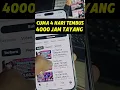 Lagu Cara Cepat Mendapatkan 4000 Jam Tayang Tanpa Ribet