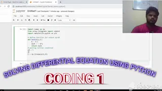 Solving differential equation using python jupyter